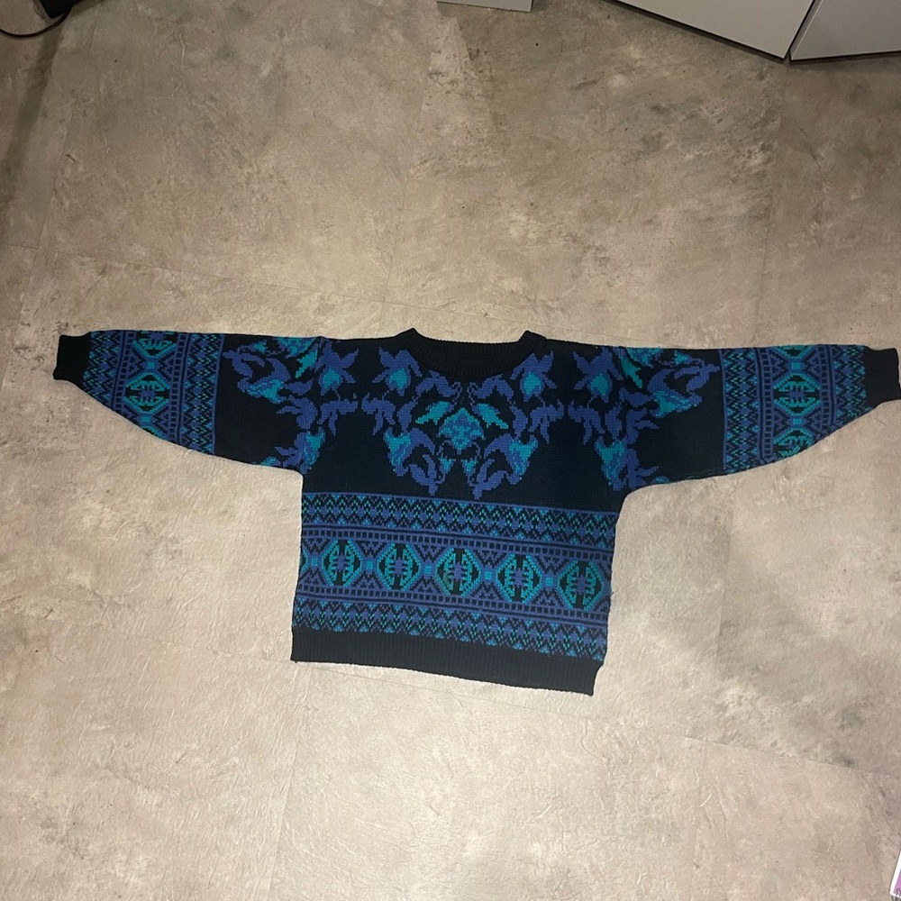 Vintage knit sweater made in Korea